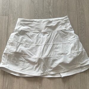 Lululemon Athletica White Mini Skater Skirt